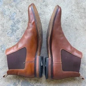 Bostonian Shoes Bostonian Boots Chelsea Brown Genuine Leather Pull On Ankle Top Poshmark